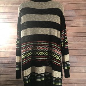 Aztec Print Cardigan